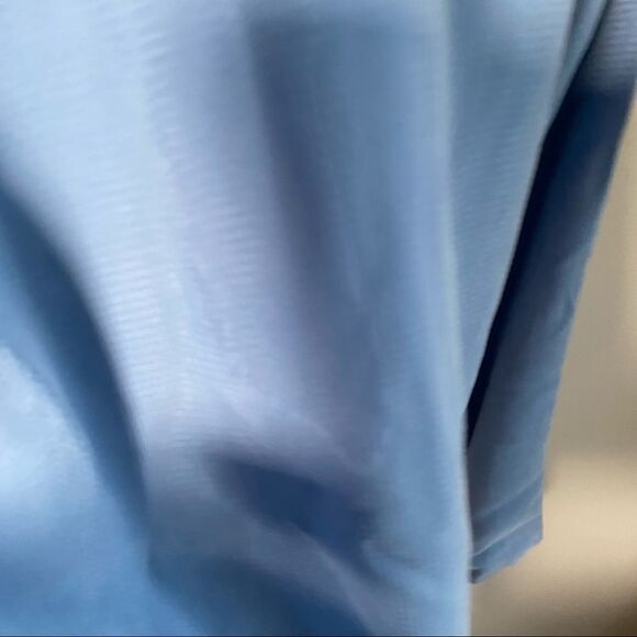 minimum NWT Long Sleeve Curpo Blouse with Ties on Sleeve Sky Blue Medium - Picture 4 of 12